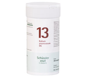 Schüssler Schüssler zout - Celzout nummer 13 - Kalium Arsenicosum D6 - 400 tabletten