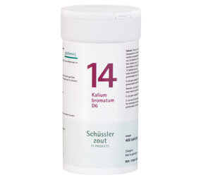Schüssler Schüssler zout - Celzout nummer 14 - Kalium bromatum - 400 tabletten