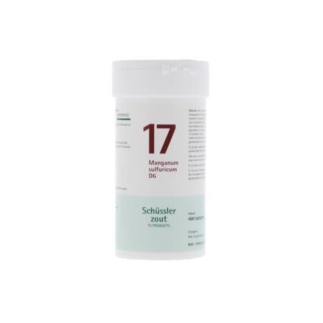 Schüssler Schüssler zout - Celzout nummer 17 - Manganum Sulfuricum - 400 tabletten Schüssler Schüssler zout - Celzout nummer 17 - Manganum Sulfuricum - 400 tabletten