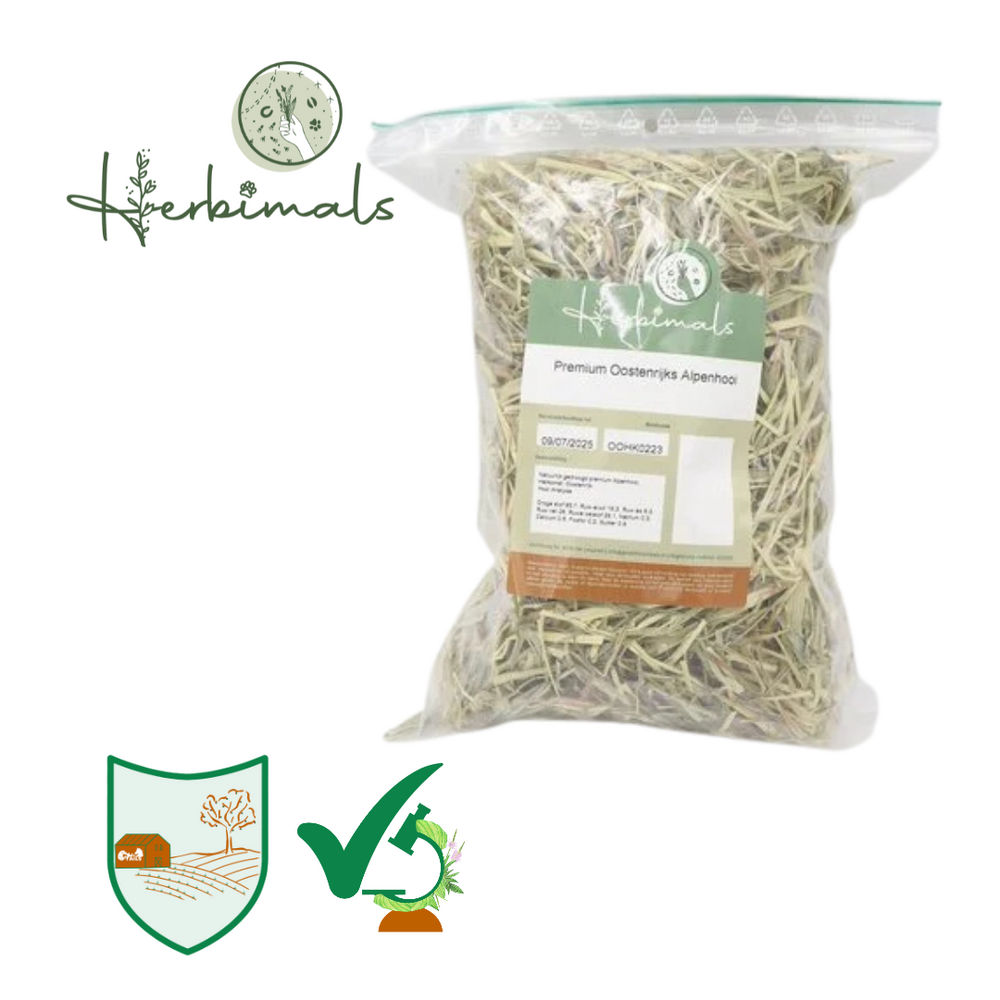Herbimals Proefzakje Herbimals Premium Oostenrijks Alpenhooi - 100 gram Herbimals Proefzakje Herbimals Premium Oostenrijks Alpenhooi - 100 gram