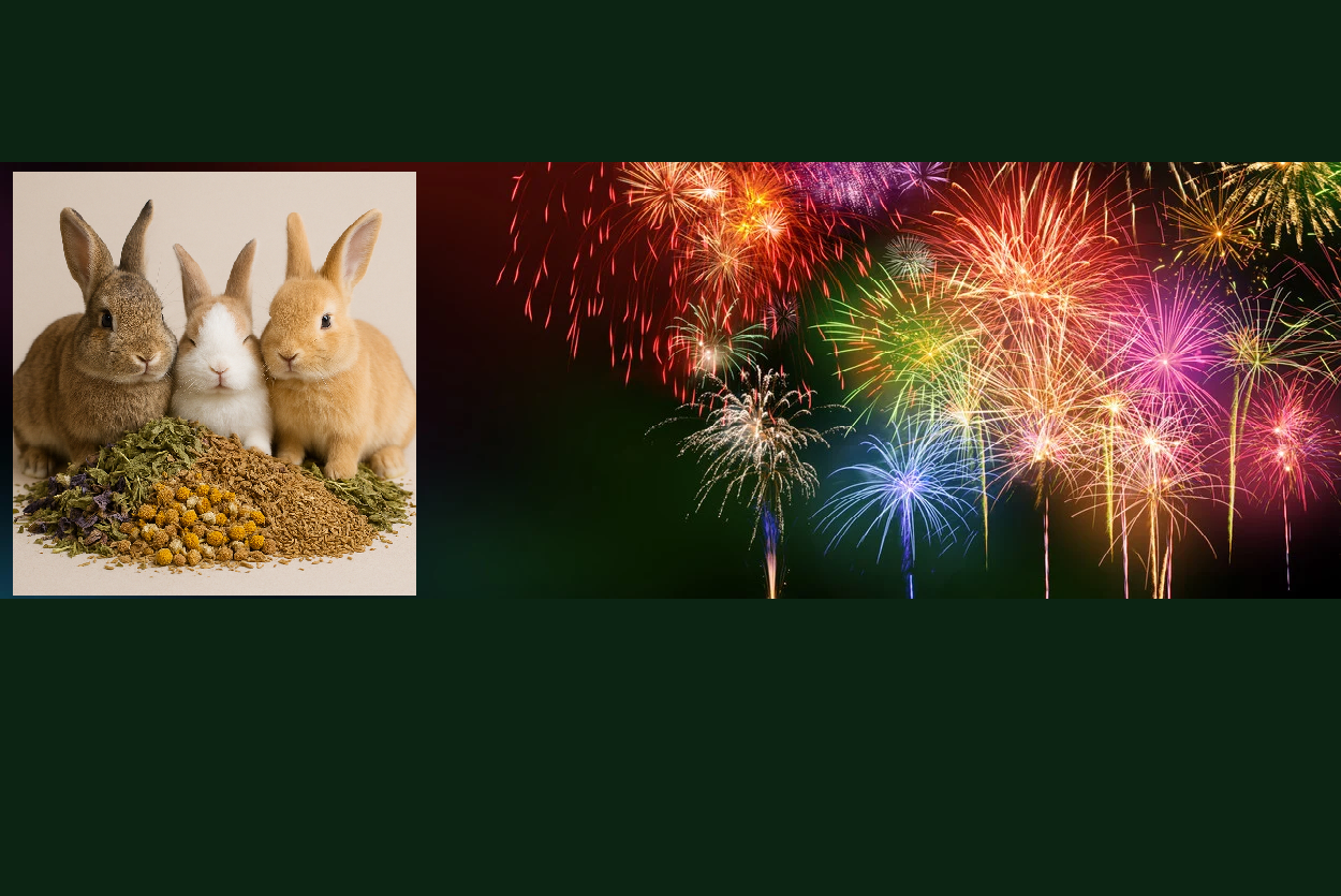 Vuurwerkstress bij dieren; oorzaken, kruiden en ondersteuning.