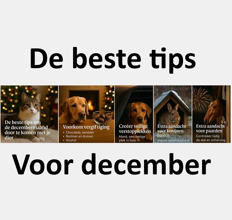 De beste tips om de decembermaand door te komen met je dier.