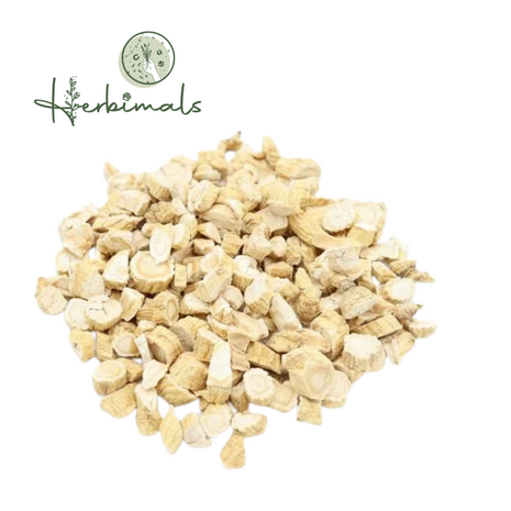 Herbimals Herbimals Ginseng Wortel wit stukjes 0,3-30 mm Herbimals Herbimals Ginseng Wortel wit stukjes 0,3-30 mm