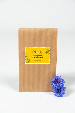Natuly (voorheen Bio-Ron) Natuly Biologische Zaden Korenbloem - 20 gram Natuly (voorheen Bio-Ron) Natuly Biologische Zaden Korenbloem - 20 gram