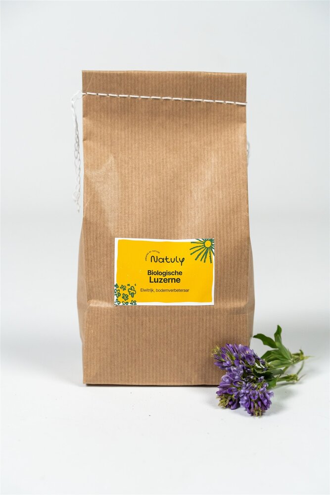 Natuly (voorheen Bio-Ron) Natuly Biologische Zaden Luzerne - 100 gram Natuly (voorheen Bio-Ron) Natuly Biologische Zaden Luzerne - 100 gram