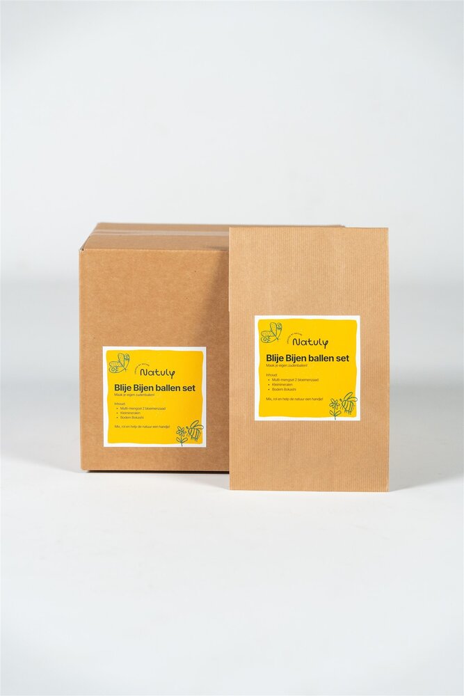 Natuly (voorheen Bio-Ron) Natuly Blije Bijen Ballen - Zelfmaak set Natuly (voorheen Bio-Ron) Natuly Blije Bijen Ballen - Zelfmaak set