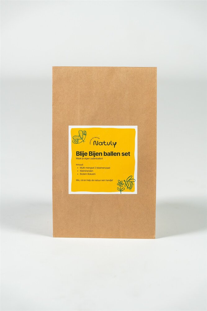 Natuly (voorheen Bio-Ron) Natuly Blije Bijen Ballen - Zelfmaak set Natuly (voorheen Bio-Ron) Natuly Blije Bijen Ballen - Zelfmaak set