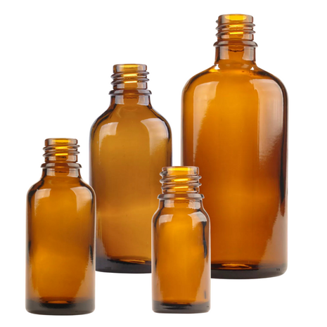 Herbimals Glazen fles - Leeg - Per Stuk - Amber Herbimals Glazen fles - Leeg - Per Stuk - Amber