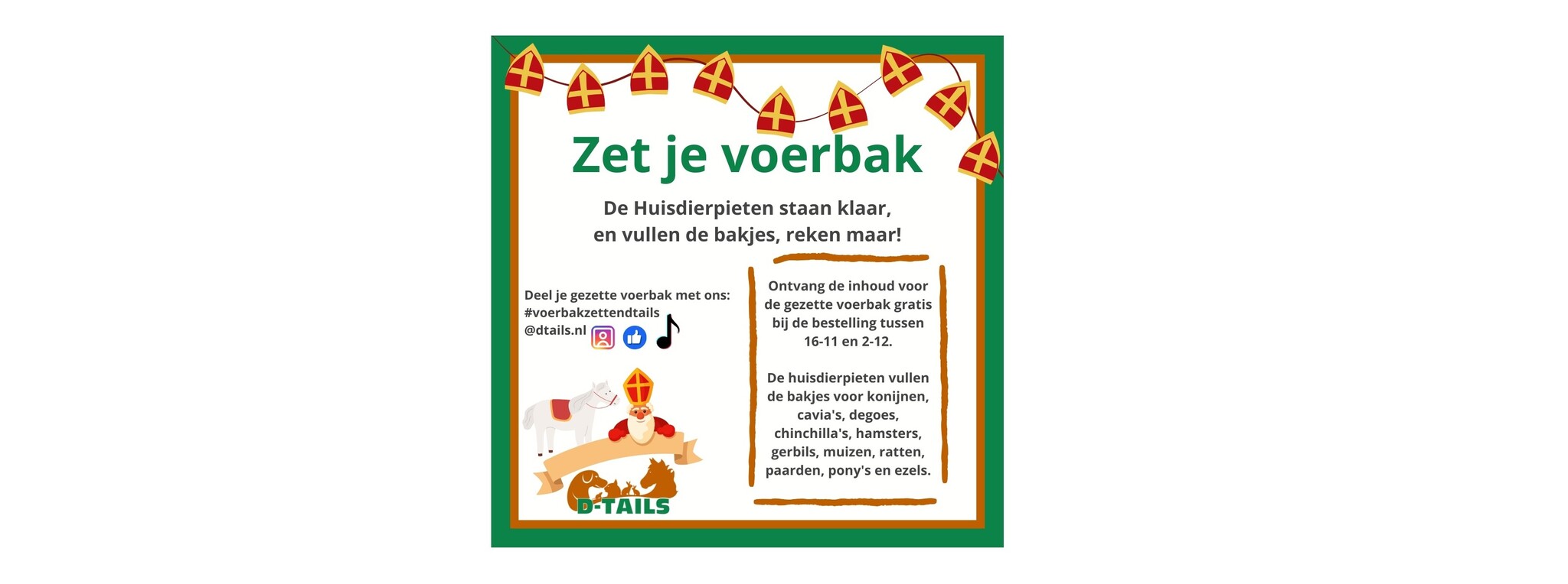 Voerbak zetten Voerbak zetten