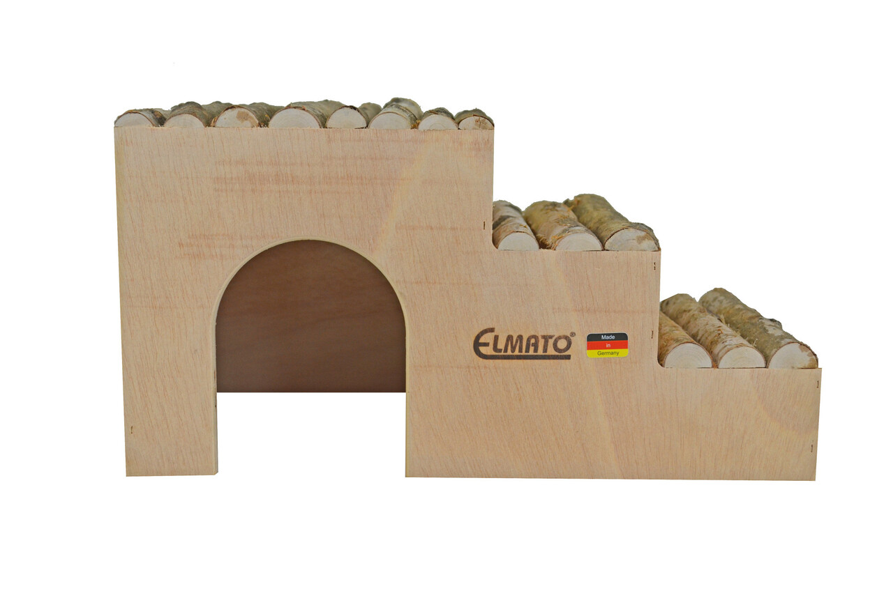 Elmato Elmato Houten traphuis - 42 x 22 x 23 cm