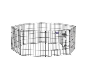 Midwest Metalen Konijnenren met deur 24" - Zwart - 61 x 61 cm