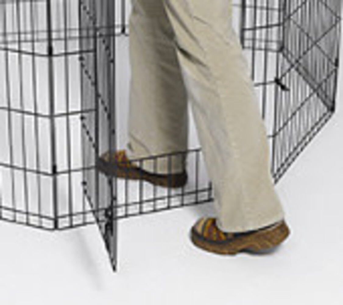 Midwest Zwart Metalen Konijnenren met deur 24" - 61 x 61 cm