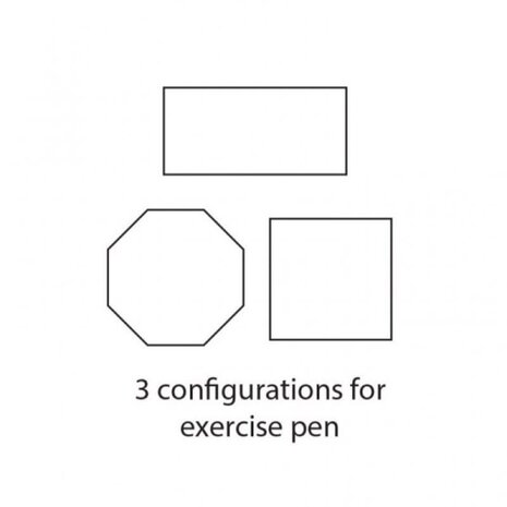Midwest Metalen Konijnenren met deur 24" - Zwart - 61 x 61 cm