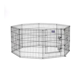 Midwest Zwart Metalen Konijnenren met deur 30" - 76 x 61 cm