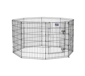 Midwest Zwart Metalen Konijnenren met deur 36" - 91 x 61 cm