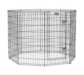 Midwest Metalen Konijnenren met deur 48" - Zwart - 122 x 61 cm Midwest Metalen Konijnenren met deur 48" - Zwart - 122 x 61 cm