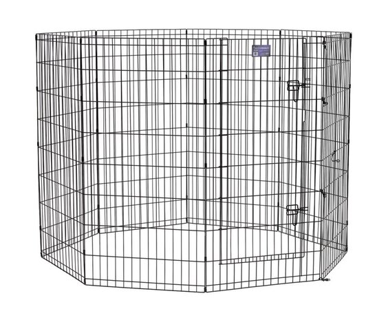 Midwest Metalen Konijnenren met deur 48" - Zwart - 122 x 61 cm Midwest Metalen Konijnenren met deur 48" - Zwart - 122 x 61 cm