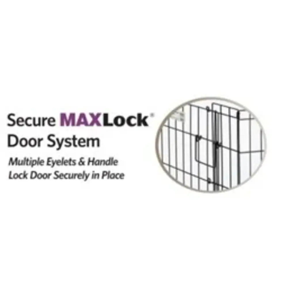 Midwest Metalen Konijnenren met deur 30" - Zwart - 76 x 61 cm