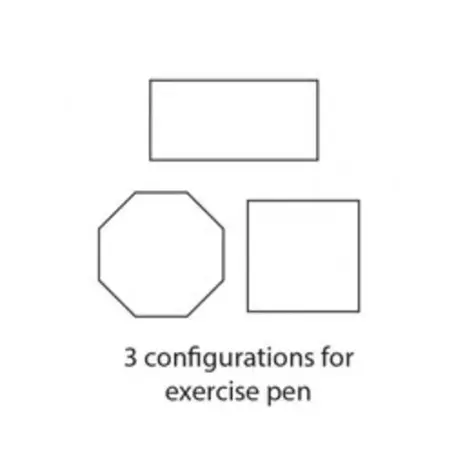 Midwest Metalen Konijnenren met deur 36" - Zwart - 91 x 61 cm