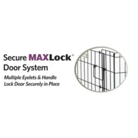 Midwest Metalen Konijnenren met deur 42" - Zwart - 107 x 61 cm