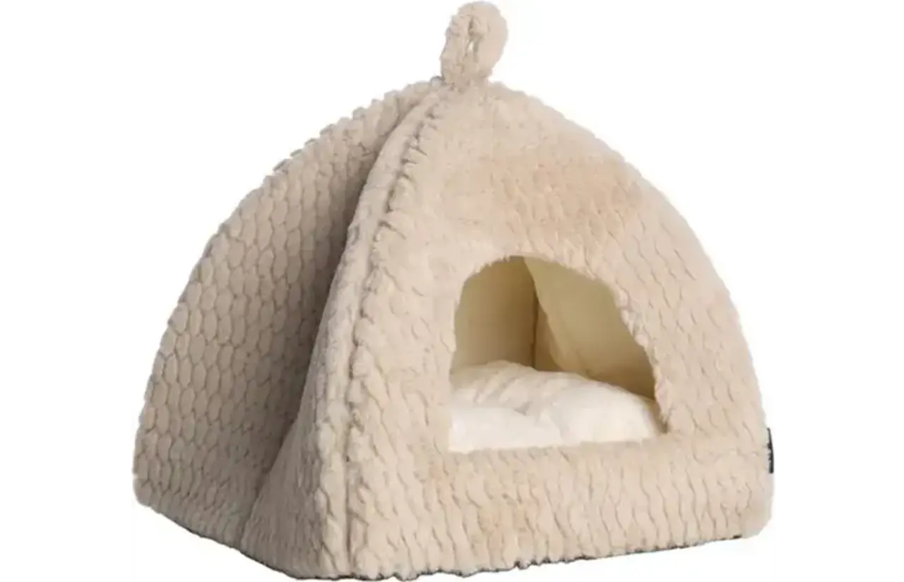 Flamingo Pluche Iglo Naya - Beige - 40x40x35 cm Flamingo Pluche Iglo Naya - Beige - 40x40x35 cm