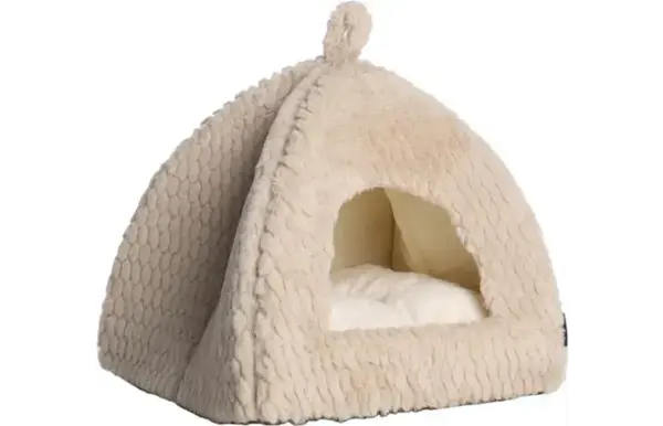 Flamingo Pluche Iglo Naya - Beige - 40x40x35 cm Flamingo Pluche Iglo Naya - Beige - 40x40x35 cm