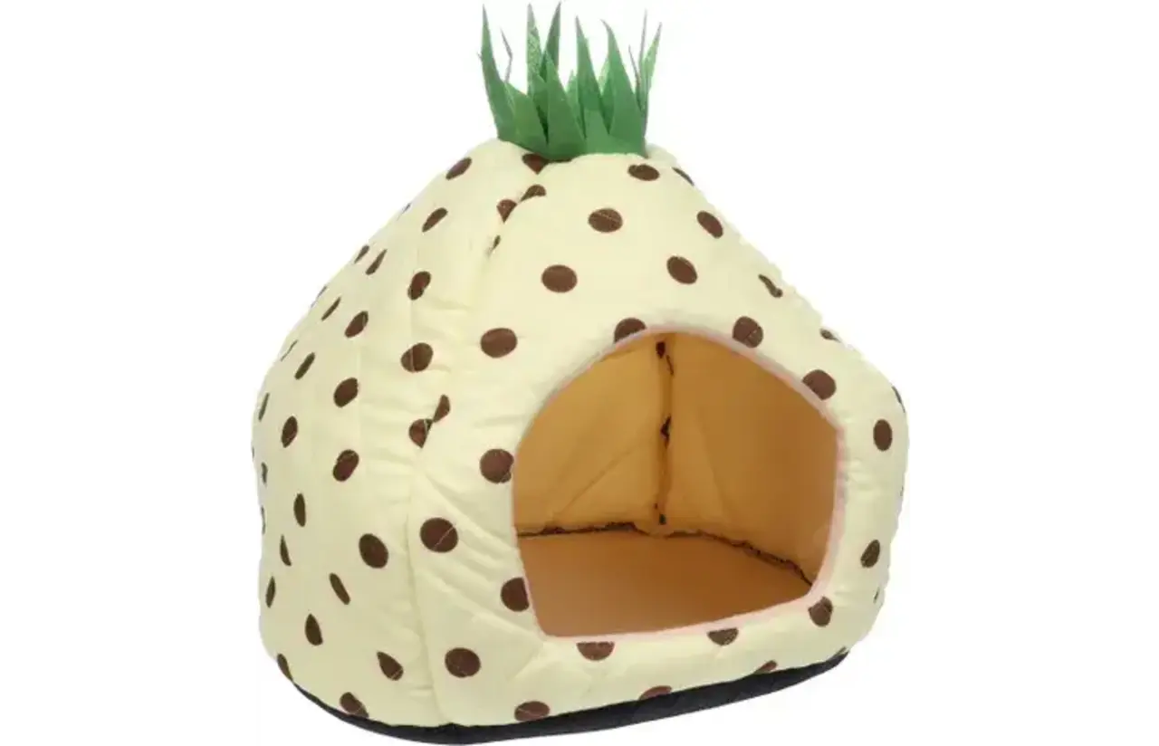 Flamingo Pluche Iglo Ananas Olga - Geel - 38x38x40 cm Flamingo Pluche Iglo Ananas Olga - Geel - 38x38x40 cm