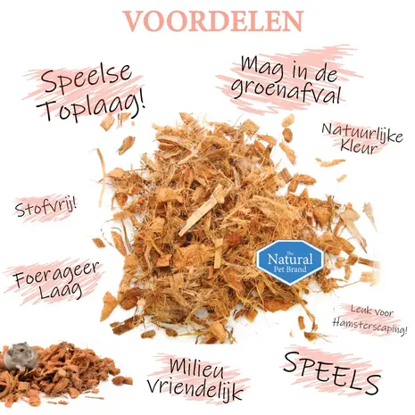 The Natural Pet Brand The Natural Pet Brand Kokos N Kokos  - Bodembedekking