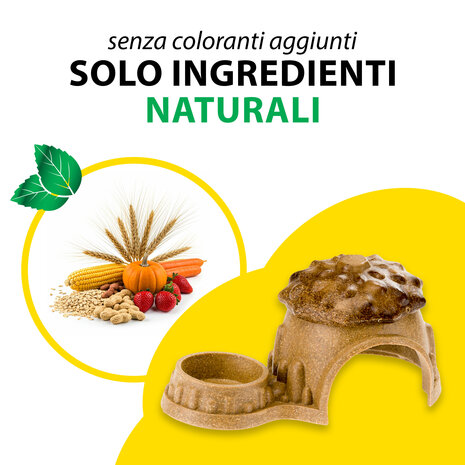 Ferplast Eetbare Hut - 19 x 10 x 9,5 cm  - Veggie Bites Hut