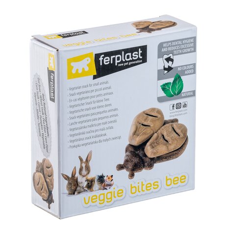 Ferplast Eetbare Bij - Denkspel - 12,5 x 11,5 x 3,2 cm - Veggie Bites Bee Ferplast Eetbare Bij - Denkspel - 12,5 x 11,5 x 3,2 cm - Veggie Bites Bee