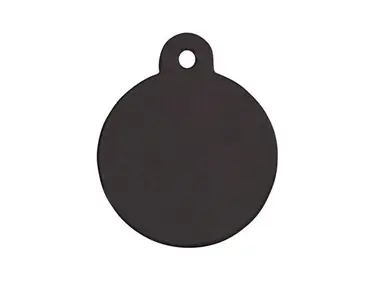 Gegraveerde hondenpenning zwart