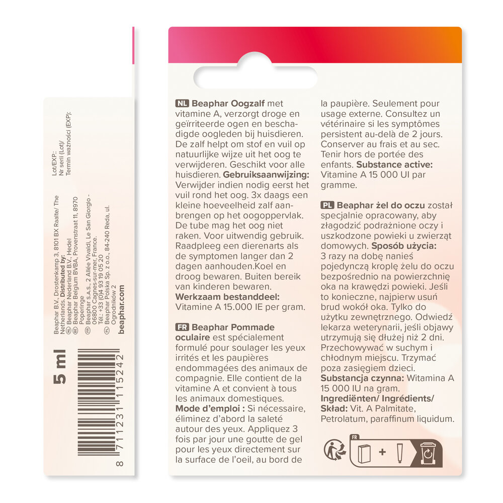 Beaphar Beaphar Oogzalf Hond/Kat/Knaagdier - 5 ml