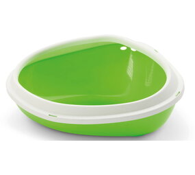 Savic Hoektoilet Concha XL - 51 x 38 x 22.5 cm - Groen-Wit