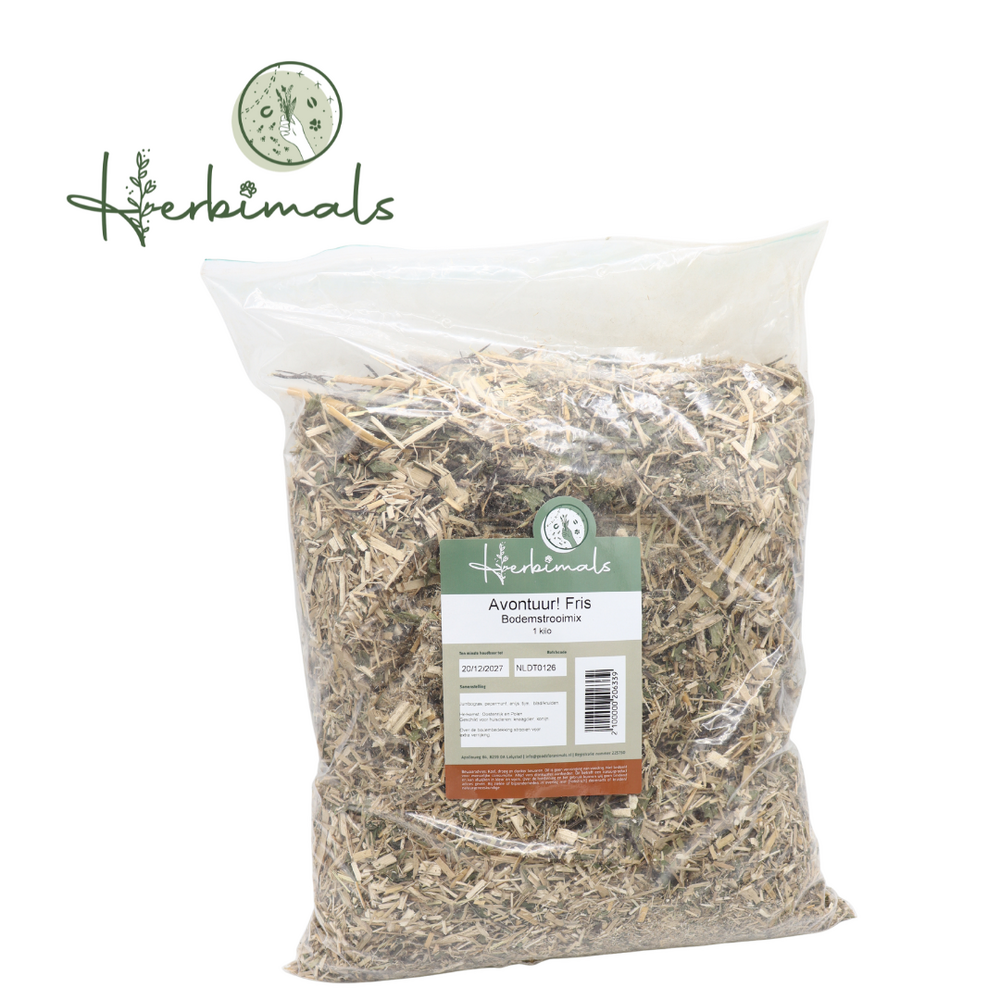 Herbimals Herbimals Avontuur! Fris Bodemstrooimix - konijnen en knaagdieren - 1 kilo