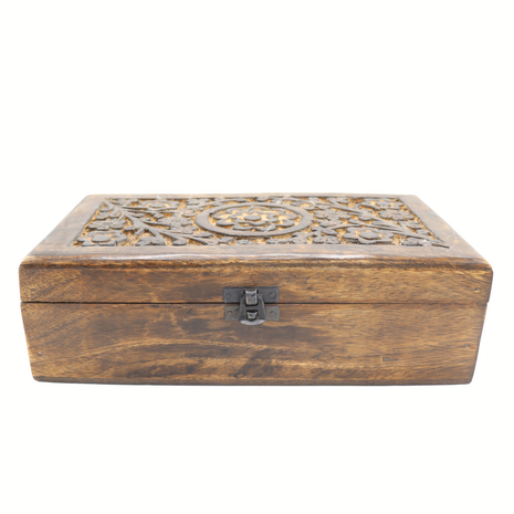 Herbimals Essentiële oliën bewaarkist - mangohout - 32 vakjes