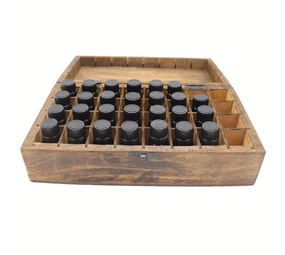 Herbimals Essentiële olie testset XL - in houten kist - 27x tester 1,5 ml Herbimals Essentiële olie testset XL - in houten kist - 27x tester 1,5 ml