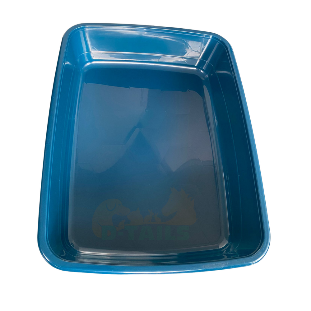 Ferplast Toiletbak Nip 30 - Open - 64.5 x 49.5 x 14.5 cm - Petrolblauw