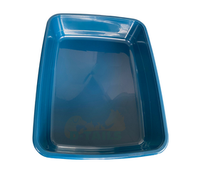 Ferplast Toiletbak Nip 30 - Open - 64.5 x 49.5 x 14.5 cm - Petrolblauw