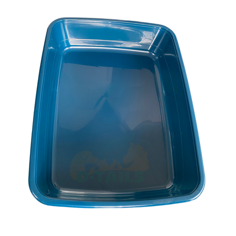 Ferplast Toiletbak Nip 30 - Open - 64.5 x 49.5 x 14.5 cm - Petrolblauw