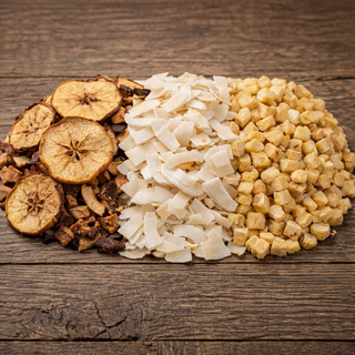 Ongezoet gedroogd fruit voor dieren