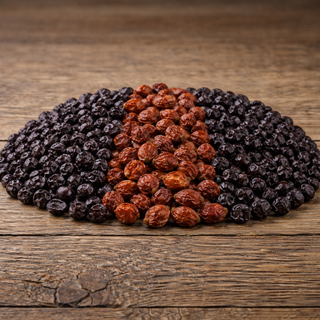 Gedroogde bessen en vruchten voor dieren