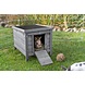 Trixie Houten Schuilhuis voor buiten - Grenenhout - 42x43x51 cm - Grijs