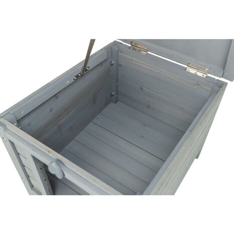 Trixie Houten Schuilhuis voor buiten - Grenenhout - 42x43x51 cm - Grijs