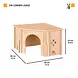 Ferplast Ferplast Houten Huis - SIN CORNER LARGE  - 38x38xh24cm