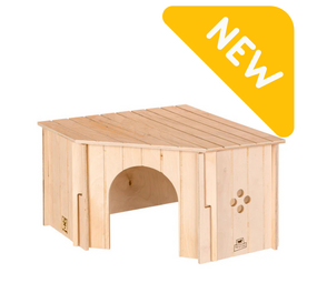 Ferplast Ferplast Houten Huis - SIN CORNER LARGE  - 38x38xh24cm