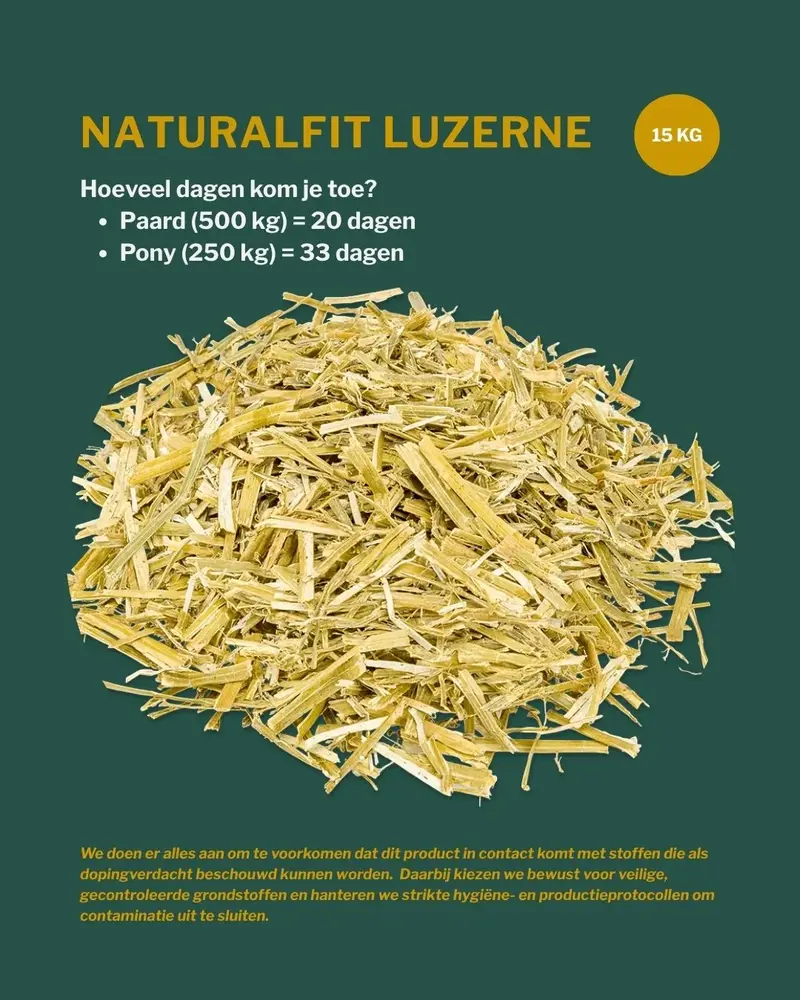 Metazoa Metazoa NaturalFit Luzerne - 15 kilo baal