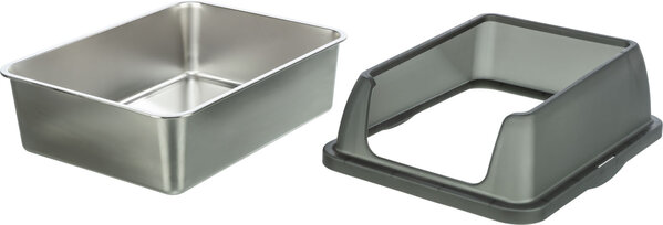 Rabbitat RVS Toiletbak met rand - 40 x 29 x 52 cm
