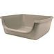 Ferplast Open Toilet met Lage Instap - 23x59.5x59.5 cm - warmgrijs Ferplast Open Toilet met Lage Instap - 23x59.5x59.5 cm - warmgrijs