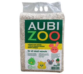 Aubizoo Aubizoo Hennepvezelstrooisel - 3 kilo Aubizoo Aubizoo Hennepvezelstrooisel - 3 kilo