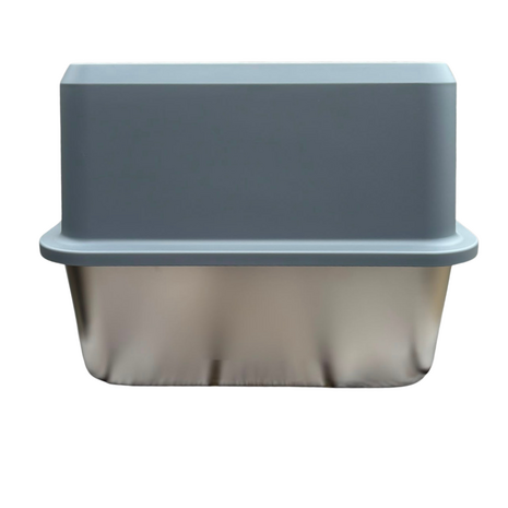 Rabbitat RVS Toiletbak met rand - 60 x 40 x 30 cm Rabbitat RVS Toiletbak met rand - 60 x 40 x 30 cm